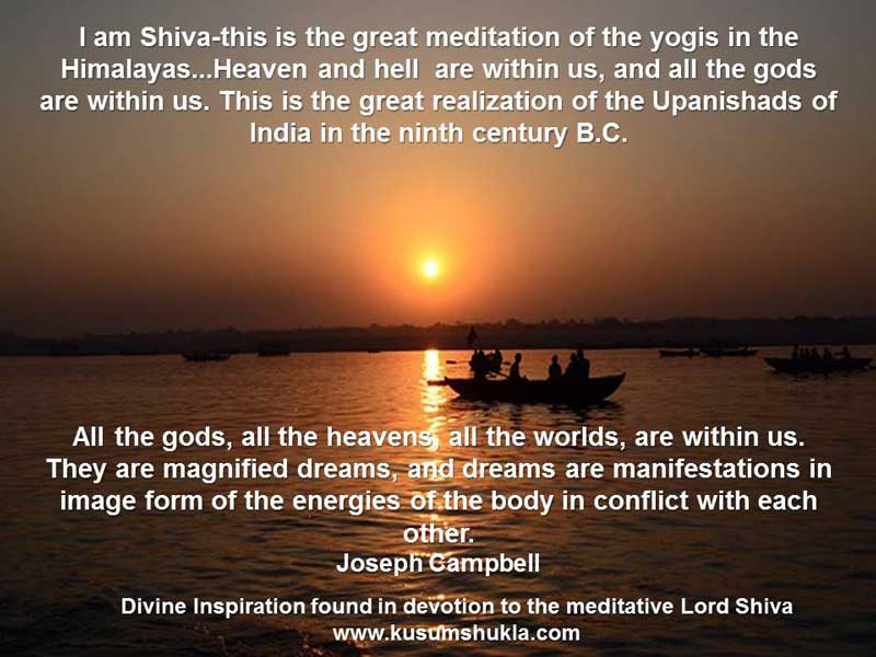 Joseph Campbell quote on Shiva