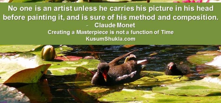 Monet quote on art