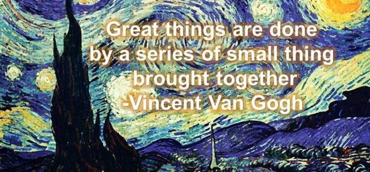 Vincent Van Gogh quote on Creative Rut