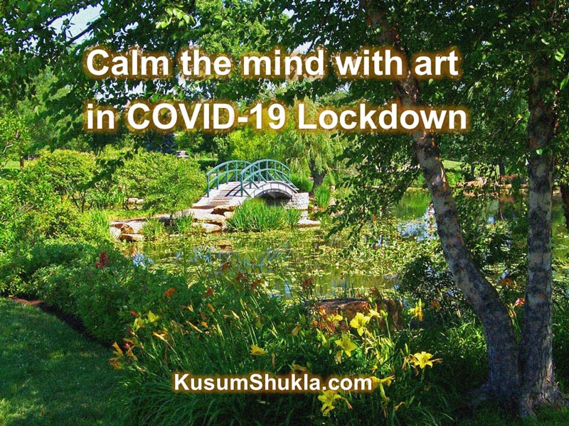 Doesn't the image of GIverney give you a sense of calm? Giverney garden and calming the mind during COVID-19 lockdown